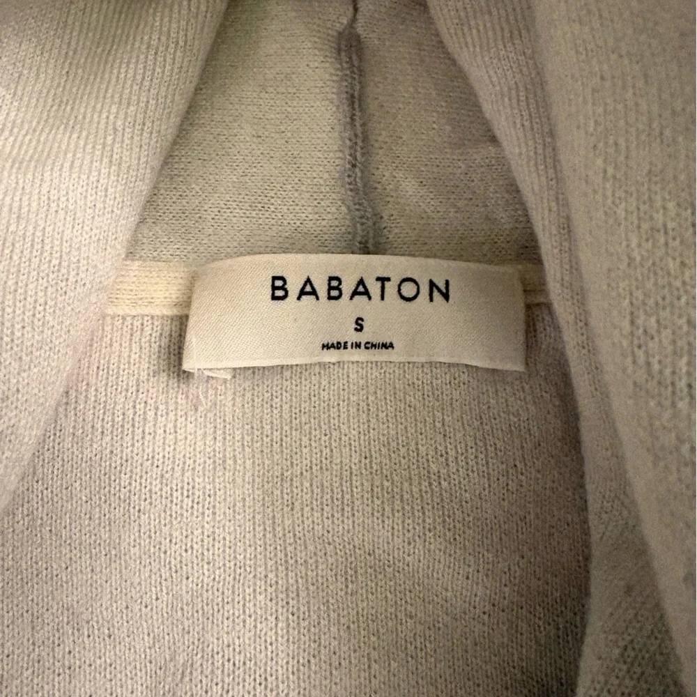 Babaton Women's Gray and Cream Cardigan Sweater - Size S - Picture 4 of 5